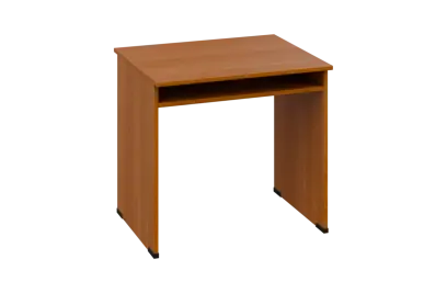 CPC 18 - 8 stůl kancelářský, dřevěná podnož, deska 18 mm, široký 800 mm, olše jantar